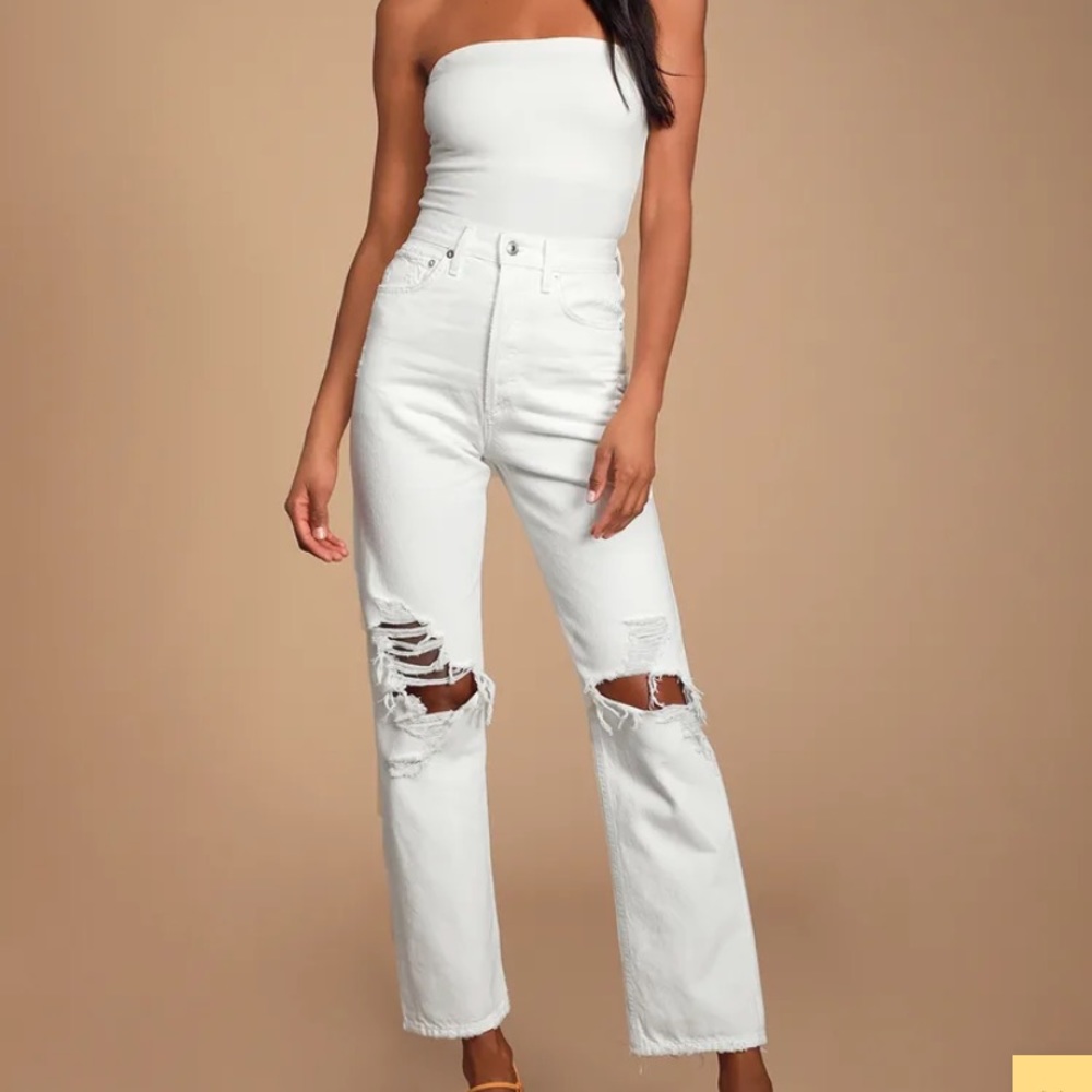 Agolde 90s Jeans White Out 24